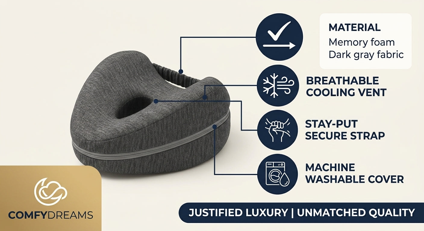 Comfydreams™ Ergonomic Memory Foam Knee Pillow