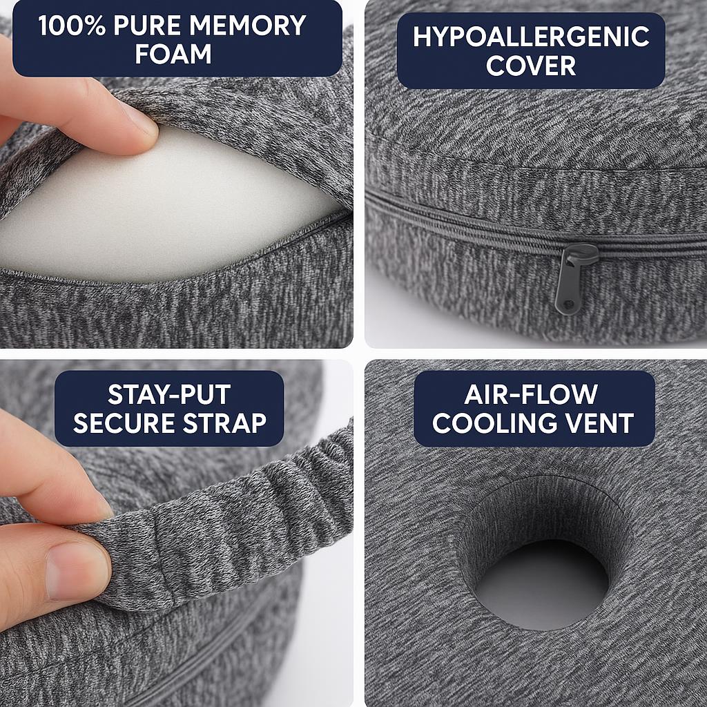 Comfydreams™ Ergonomic Memory Foam Knee Pillow